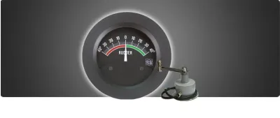 Indicateur angle de barre