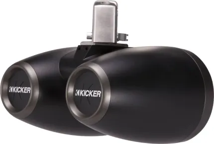 2 enceintes doubles 6.5'' - KMTDC 130W LED - Noir - Montage barre