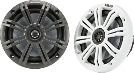 2x HP 6.5'' avec grilles blanches et grises charbon de 165 mm - 4 ohms - Série KM