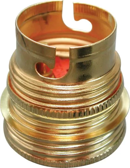 5 X douille B22 laiton