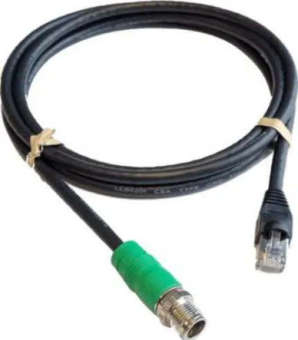 Adaptateur Ethernet 1.80m prise M12-X Mâle vers prise RJ45 Mâle