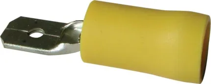 Boîte 100 cosses mâle 6.3mm jaune