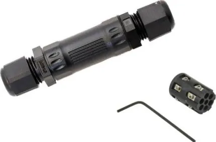 Boîte de jonction IP67 - 6 broches - 18-22AWG