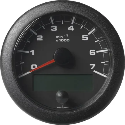 Cadran maître compte-tours avec horamètre Ø85mm 12/24V 7000T NMEA2000