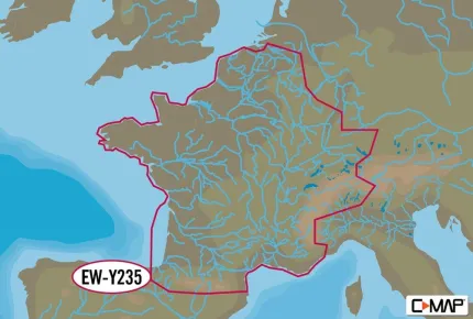 Carte C-MAP® 4D France Eaux intérieures