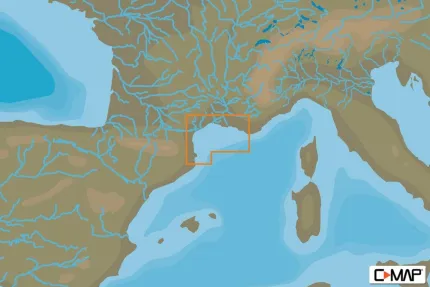 Carte C-MAP® 4D Méditerranée Ouest