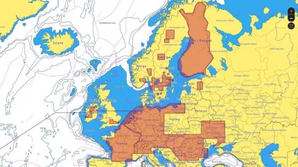 Carte C-MAP® Max Eaux Intérieures Europe 