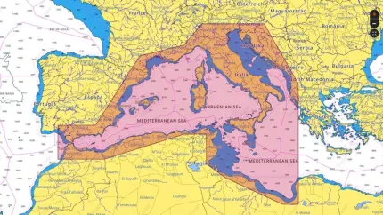 Carte C-MAP® Max Méditerranée Ouest - Côtes Bathymétrie