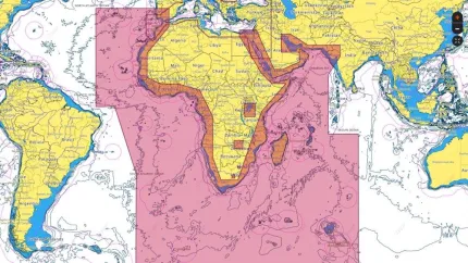 Carte C-MAP® Max Mer Rouge / Golfe d'arabie & Afrique