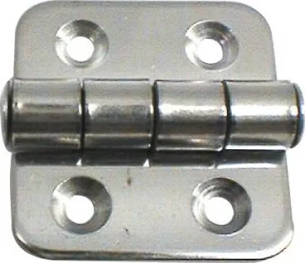 Charnière inox poli 38.5x37x2mm