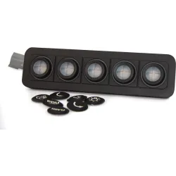 Clavier de commande Powerkey Pro à 5 touches de Ø24mm, avec protocole CANopen, sans ses pastilles gravées