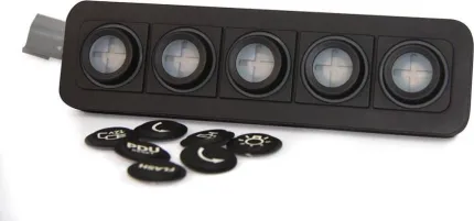 Clavier de commande Powerkey Pro à 5 touches de Ø24mm, avec protocole CANopen, sans ses pastilles gravées