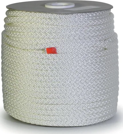 Cordage polyester blanc D=12 mm