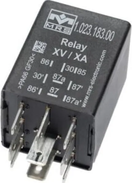 Double relais inverseurs 12V 2x10A, sans diode IP53 avec 9 broches