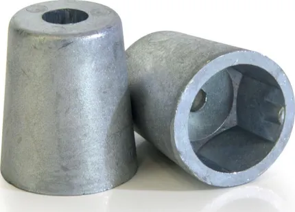 Embout conique arbre Ø22/25mm 6 pans