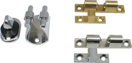 Fermeture à bille L 44mm finition laiton chromé