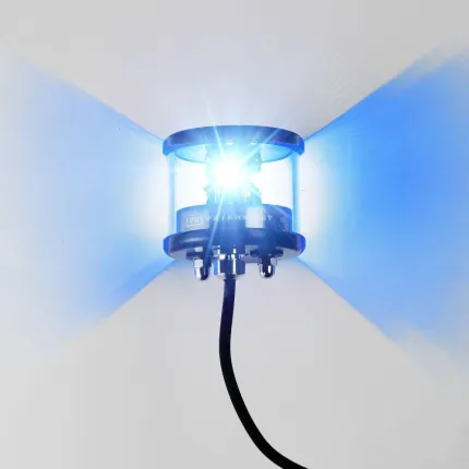 FEU LED SERIE 580 TOUT HORIZON BLEU 360° carter noir