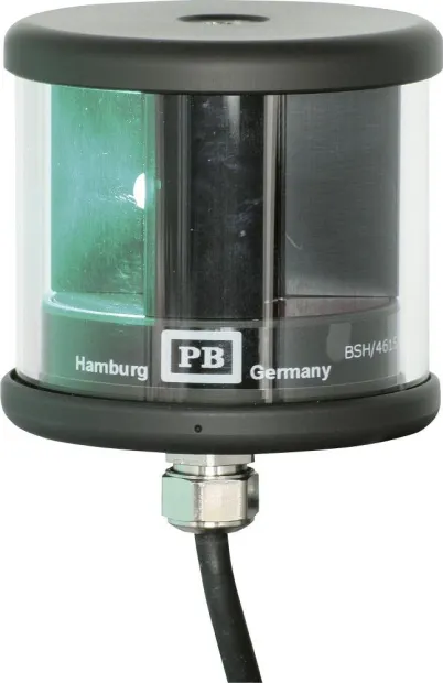 FEU LED SERIE 580 TRIBORD 112.5° carter noir