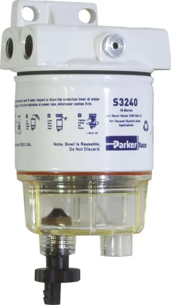 Filtre séparateur essence bol transparent 140l/h