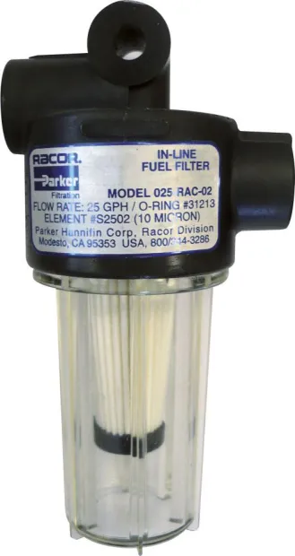 Filtre séparateur essence bol transparent 95l/h