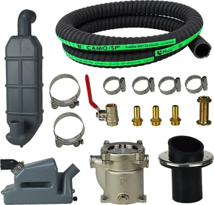 Kit accessoires pour groupe électrogène Ø 50 mm (gaz) / Ø 16 mm (eau)