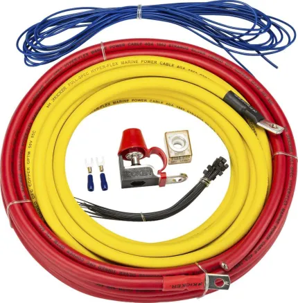Kit câblage d'alimentation amplificateur 4AWG avec protection