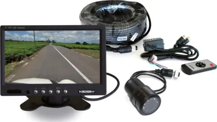 Kit caméra de recul avec caméra cylindrique sans son / sans effet miroir