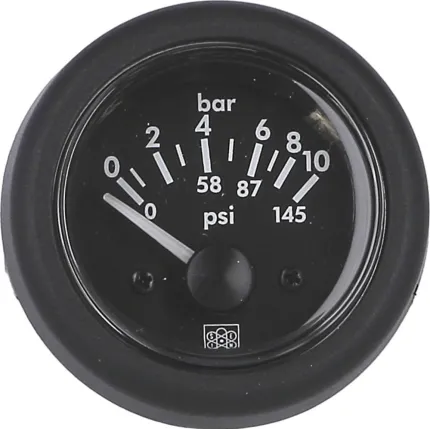 Manomètre 0-10 bar 12V - Diam 52mm
