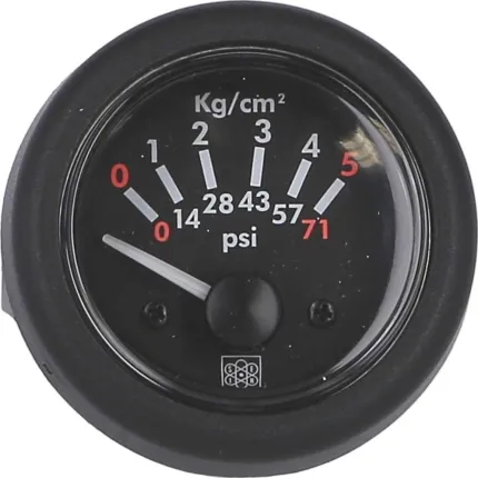 Manomètre 0-5 bar 12V - Diam 52mm