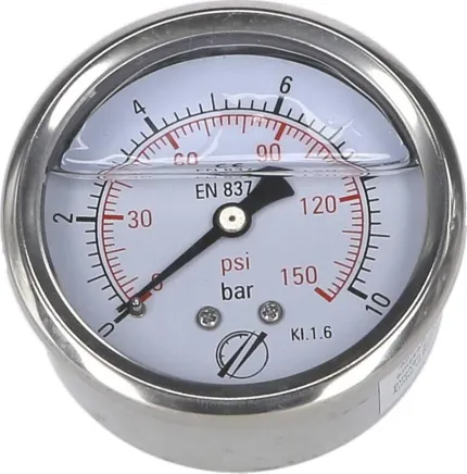 Manomètre axial 0-10b Ø 63mm