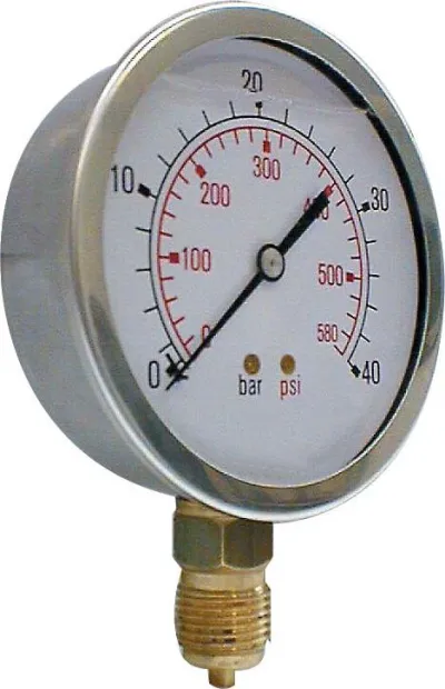 Manomètre vertical 0-2,5b Ø 63mm