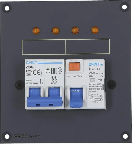Module magnétothermique 2 pôles + diff. 25A 30mA