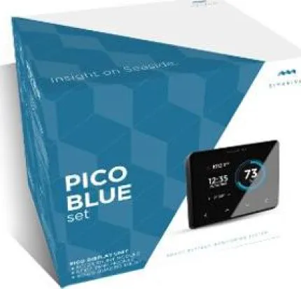 Pack gestion batterie PICO Blue en saillie SILVER, composé d'un PICO, un shunt 500A, un quadruple shunts 25A et une interface pour sondes de niveau et température, pour une alimentation 6 à 35Vdc