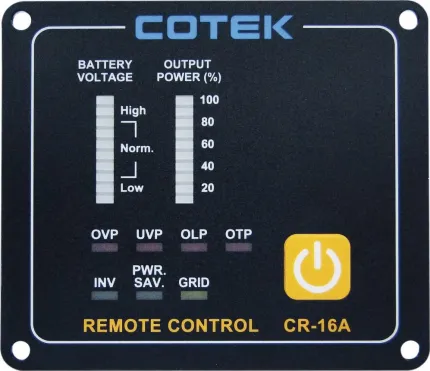 Panneau de commande à distance 12/24/48V