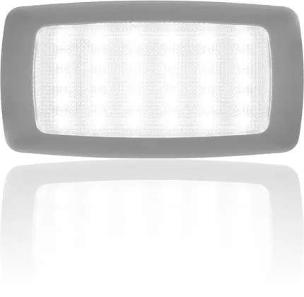Plafonnier 30 LEDs 24Vdc - L: 135mm - Blanc chaud
