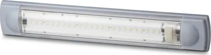 Plafonnier LED 4,8W 12Vdc - L: 355mm - Blanc naturel - 100° - IP40 avec interrupteur