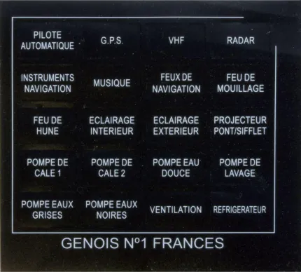 Planche 20 étiquettes pour tableau Genois