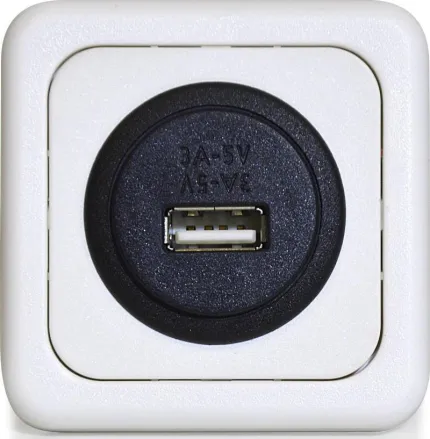 Prise USB encastrable 12/5V 3A