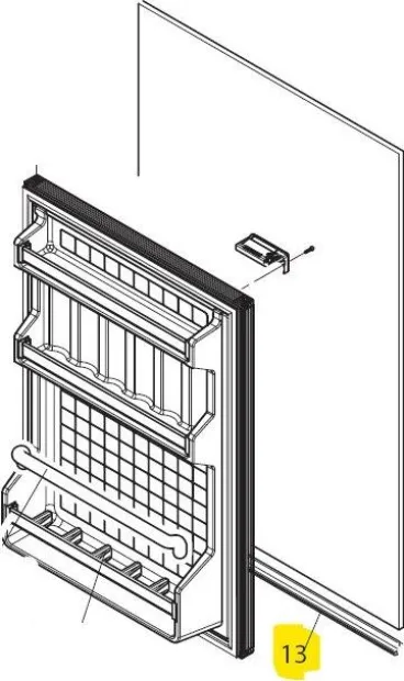 Profil inférieur panneau de porte Cruise 130C / Total Black