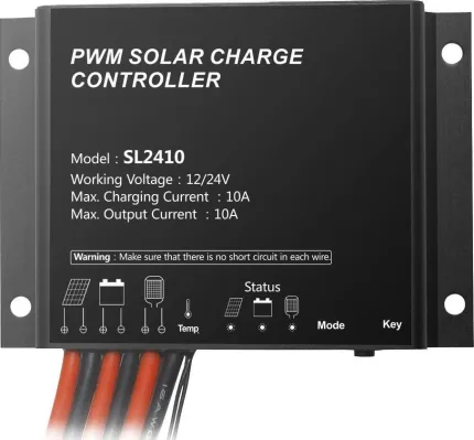 Régulateur Solaire PWM 10A 12V/24V