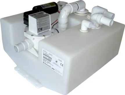 Réservoir eaux usées 38L avec pompe de vidange 12V