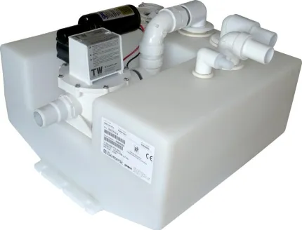 Réservoir eaux usées 38L avec pompe de vidange 12V