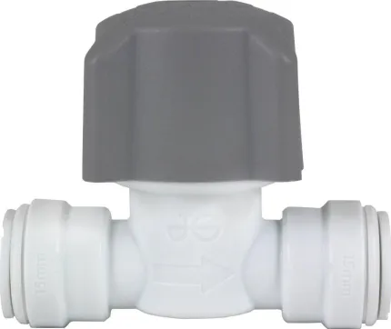 Robinet d'arrêt Ø22mm compact