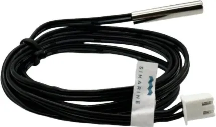 Sonde température NTC 10k 1% avec câble 1m étanche + connecteur et étui inox pour plage de -13 à 105°C