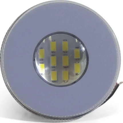 Spot 10 LED lentille claire 12-24V clips - Ø 70mm