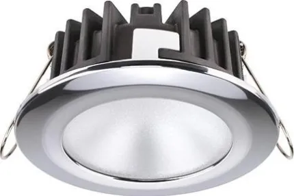 Downlight LED rond - KOR XP LP 4W 9-32Vdc - Inox poli - Blanc naturel - 95° - IP66