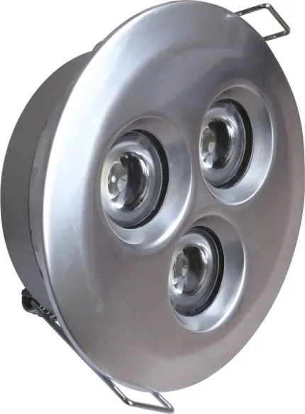 Spot satiné 3 POWERLED - 10-30V -  Ø 82mm - IP67