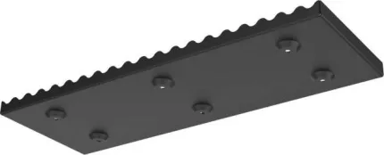 Support de montage en acier peint + vis à bois en acier inoxydable A2 + 2 sangles