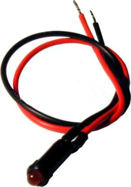 Témoin lumineux Led rouge 12/24V