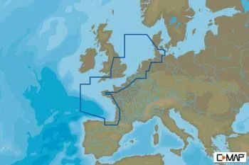 Carte C-MAP® 4D Europe Côtes Nord-Ouest